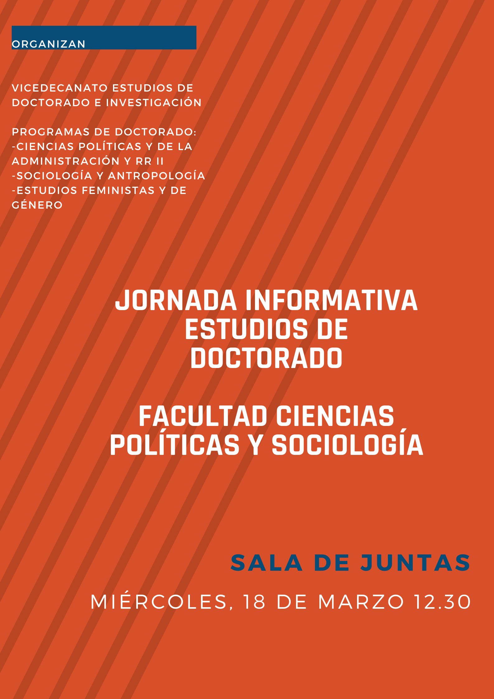 Jornada informativa de los programas de doctorado 